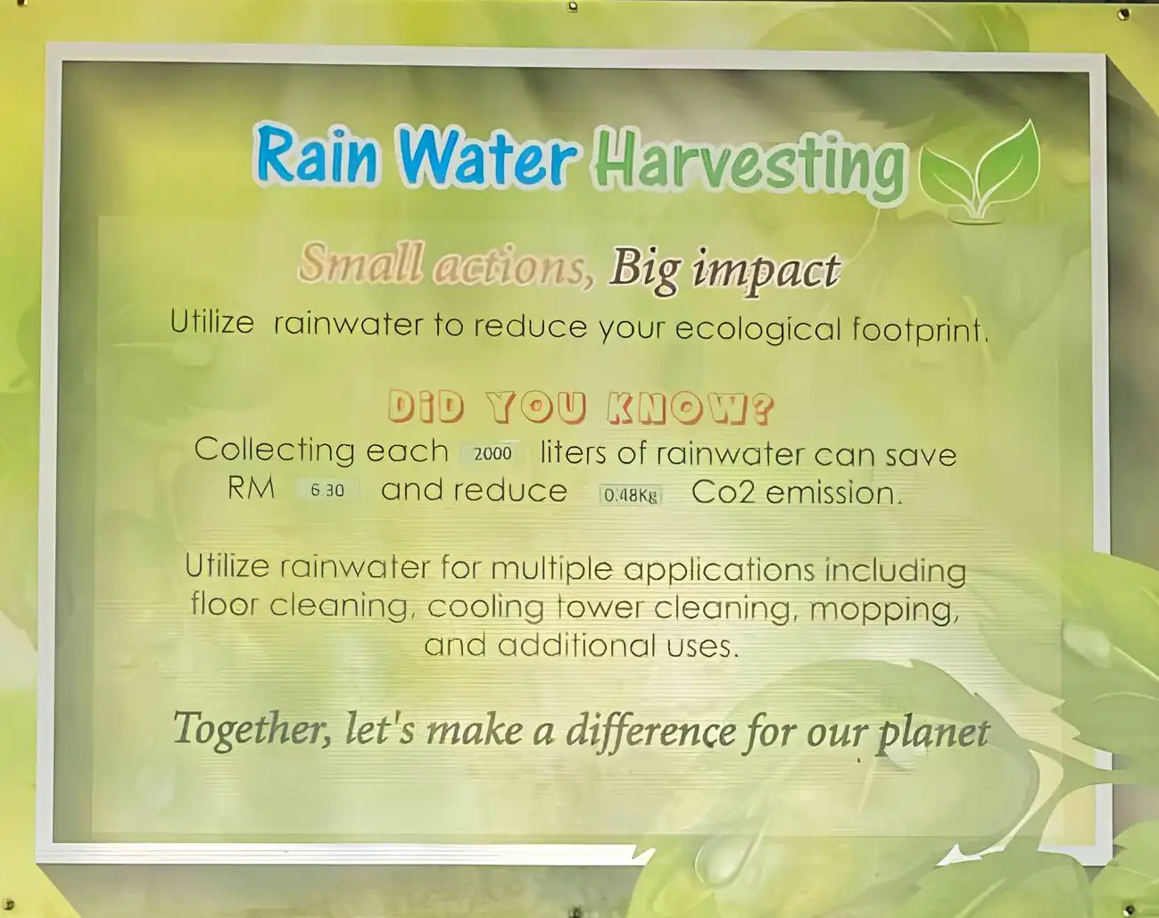 Rainwater Collection System at Ichiplas