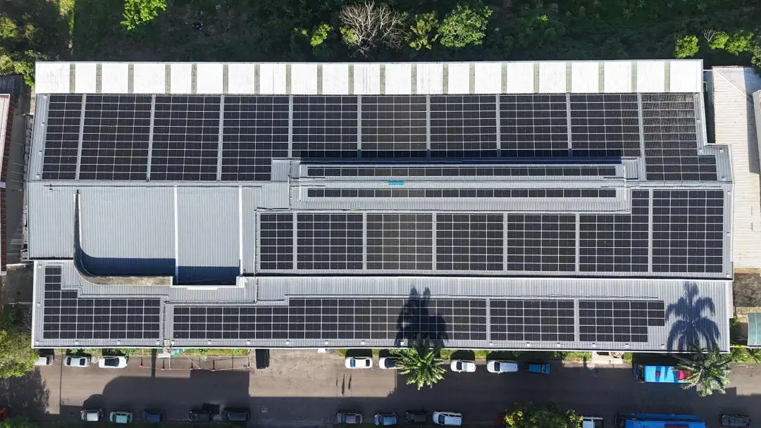 Ichiplas rooftop solar panels top view